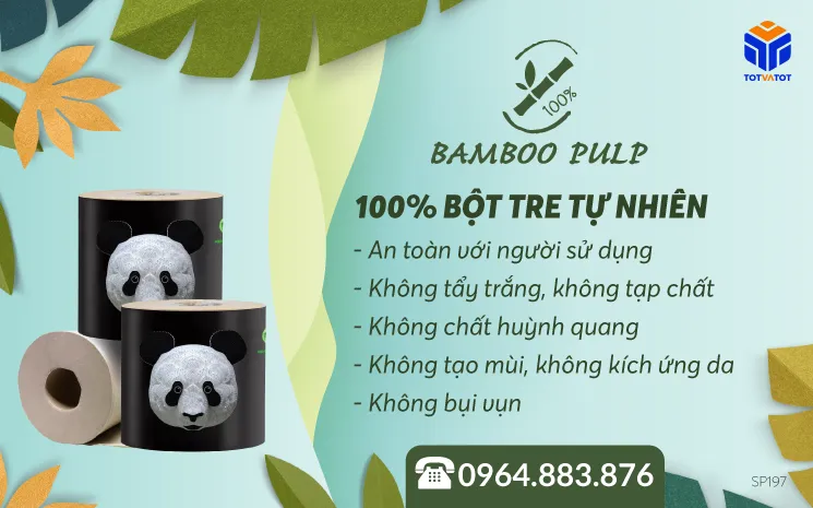 Giấy vệ sinh gấu trúc Hill Side - Hàng nội địa Trung chất lượng cao